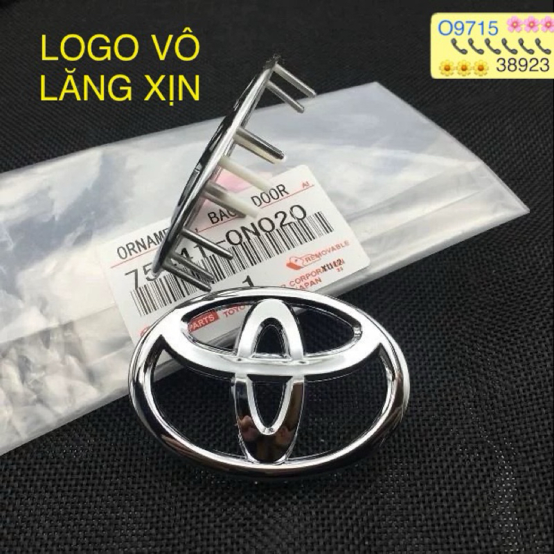 logo vô lăng xịn lắp nhiều xe toyota kích thước 6,4cm*4,4cm chân mền và cứng