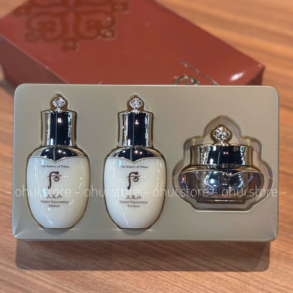  Bộ Dưỡng Da Whoo Cheongidan Radiant Rejuvenating 3 Món - Chống Lão Hóa Phục Hồi Da Căng Bóng Da 