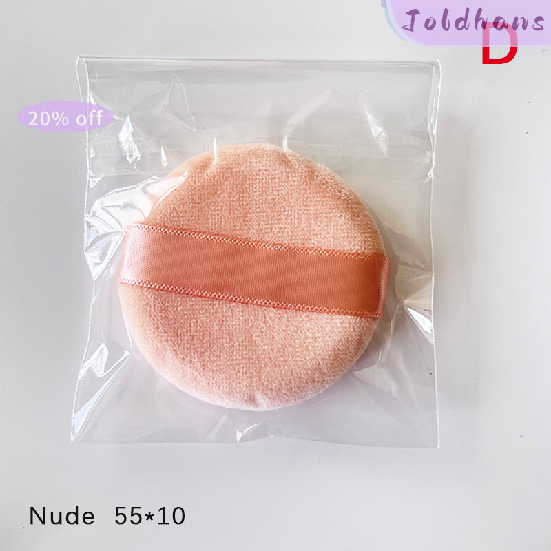 Joldhans Pha Lê Nhung Bột nền tảng Puff chuyên nghiệp hình tròn di động mềm mỹ phẩm Puff trang điểm nền tảng miếng bọt biển vẻ đẹp công cụ - 4