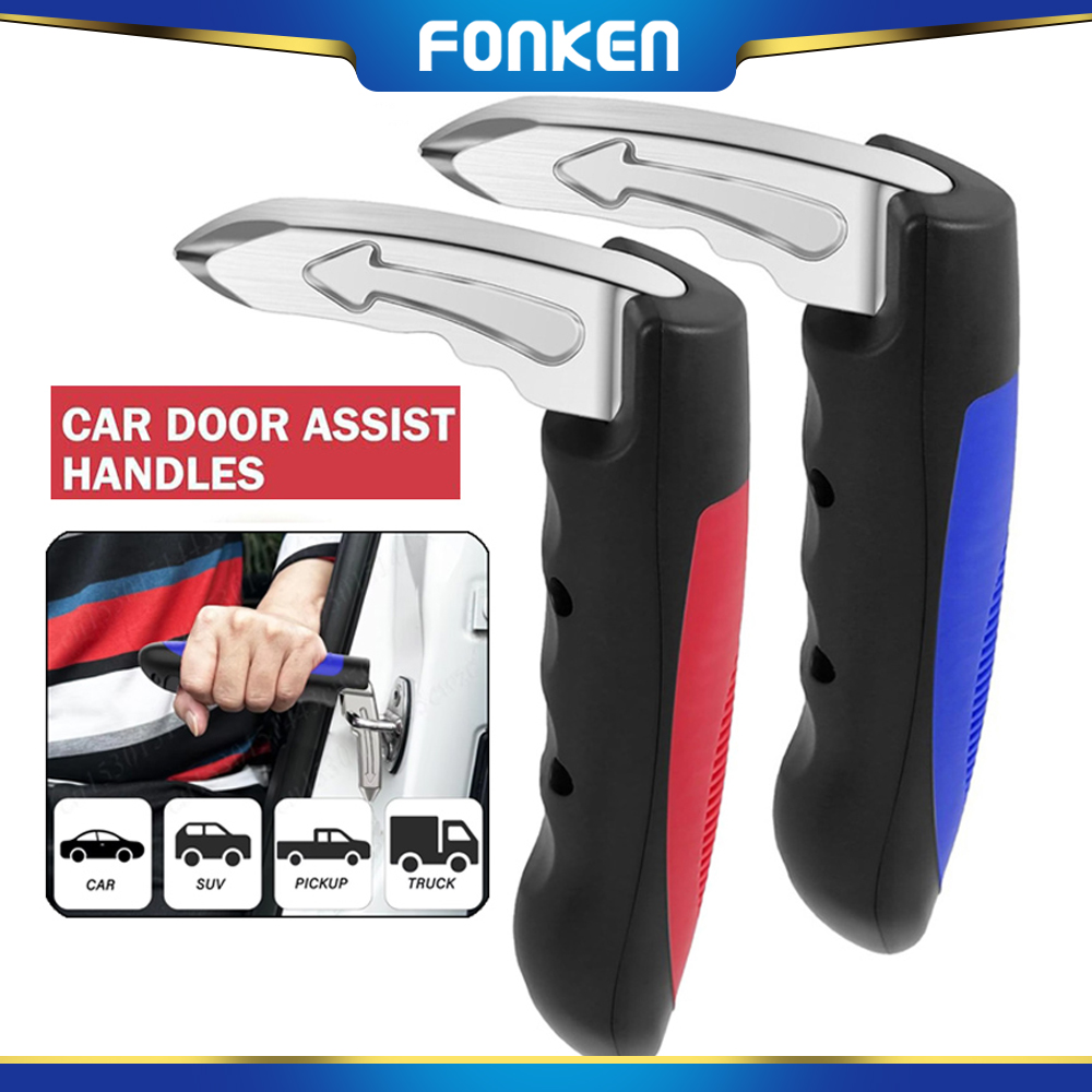 FONKEN Car Door Assist Handle 2-in-1 Multifunctional Car Support Handle Window Breaker Seniors Car Handle Assist Emergency Tools ราคา 160 บาท*ส่งฟรี