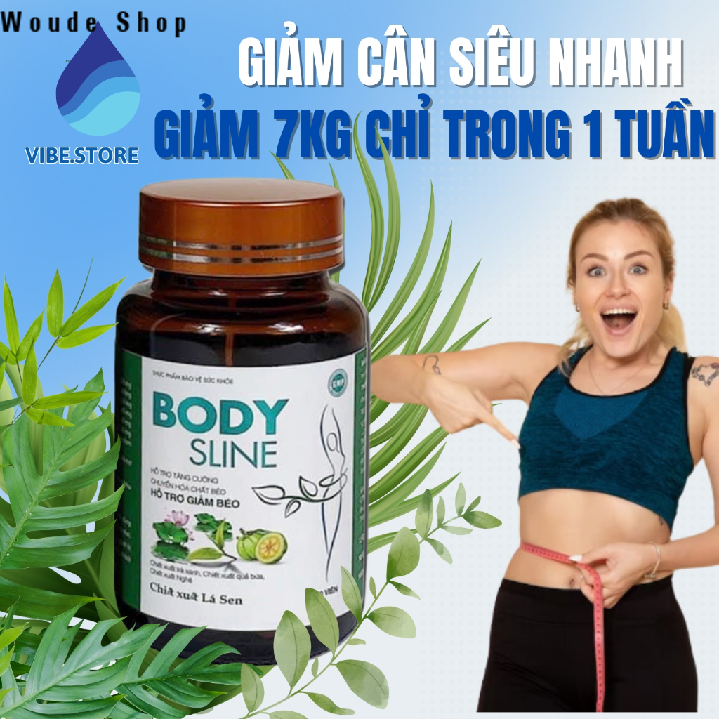 Viên uống giảm cân cấp tốc Body Sline Chính hãng Hộp 30 viên Giảm cân an toàn hiệu quả tại nhà trong