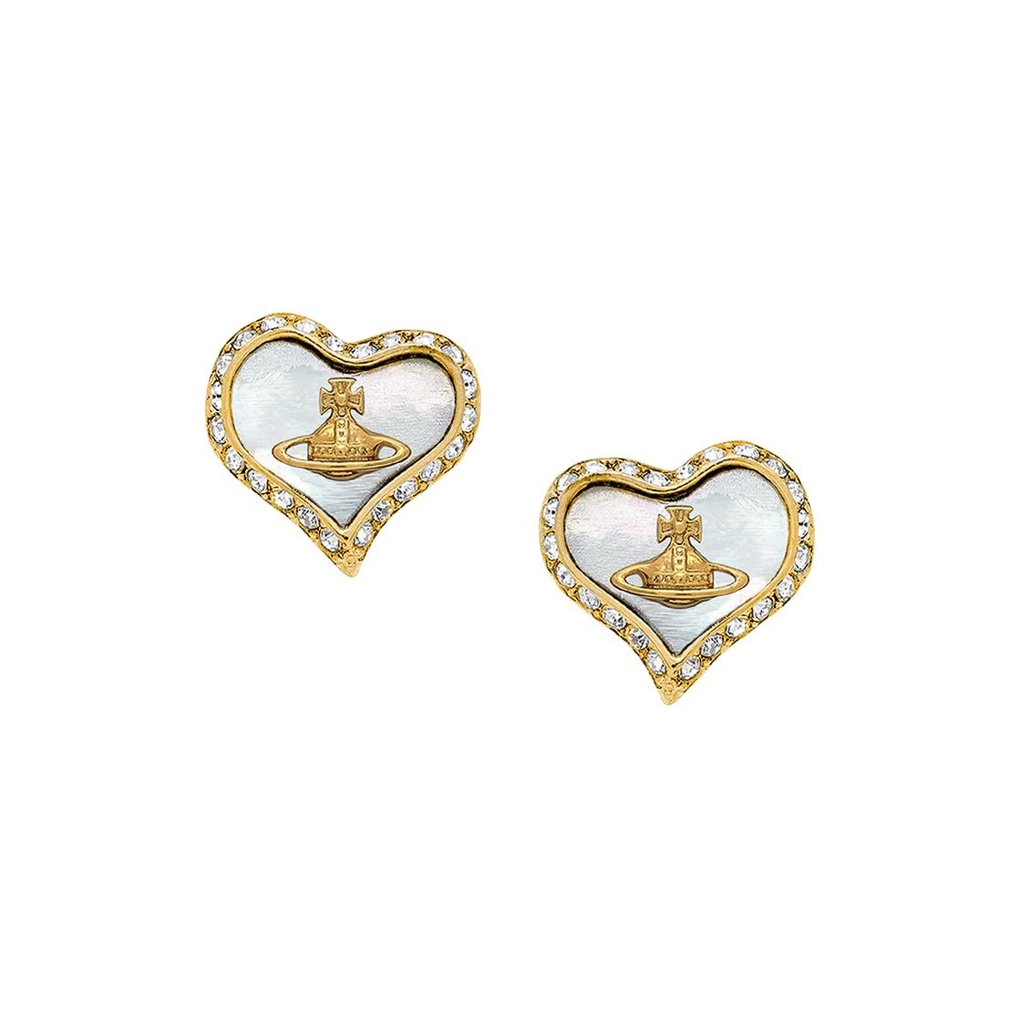 Vivienne Westwood Brass Stud Earrings Unisex