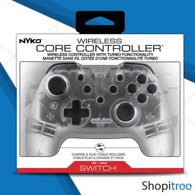 Nyko Wireless Core Controller (Clear) for Nintendo Switch