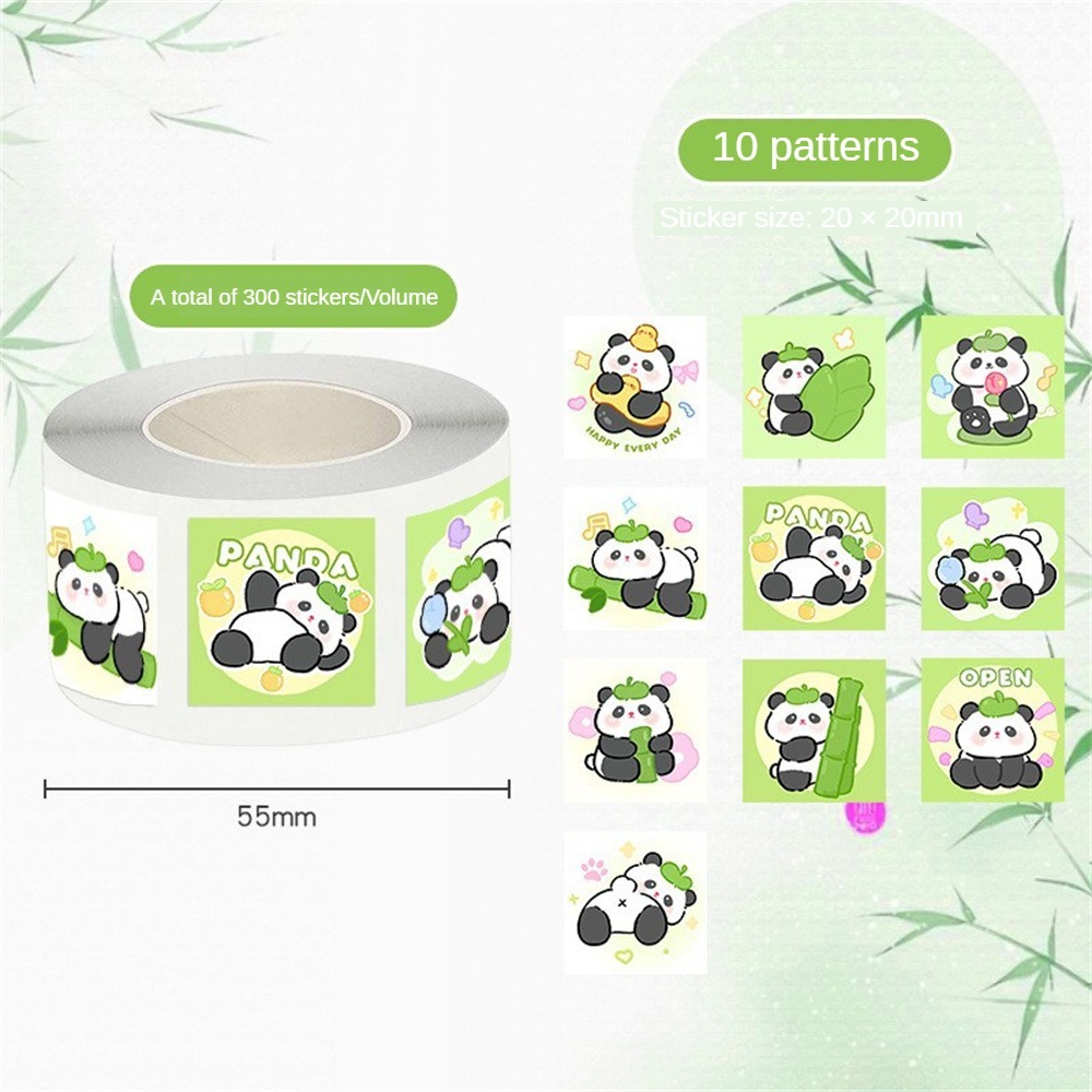 500Pcs/Roll Little Beaver Loopy Roll Sticker Cute Capybara Sanrio High Appearance Sticker Handbook D