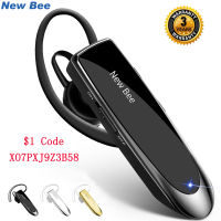 New BEE K23  Bluetooth V5.0 Headset Wireless Headphones Hands-free Earphones 22H Music Earpiece with CVC6.0 Mic for Business/Driving
