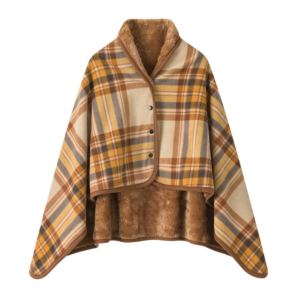 CONVENE MAXIMIZE64ZE3 Vải flannel Khăn choàng đeo được Giữ ấm Mùa đông Chăn văn phòng thoải mái và tiện lợi  Thường ngày Chăn khăn choàng đa chức năng dành cho phụ nữ và sử dụng văn phòng - 7