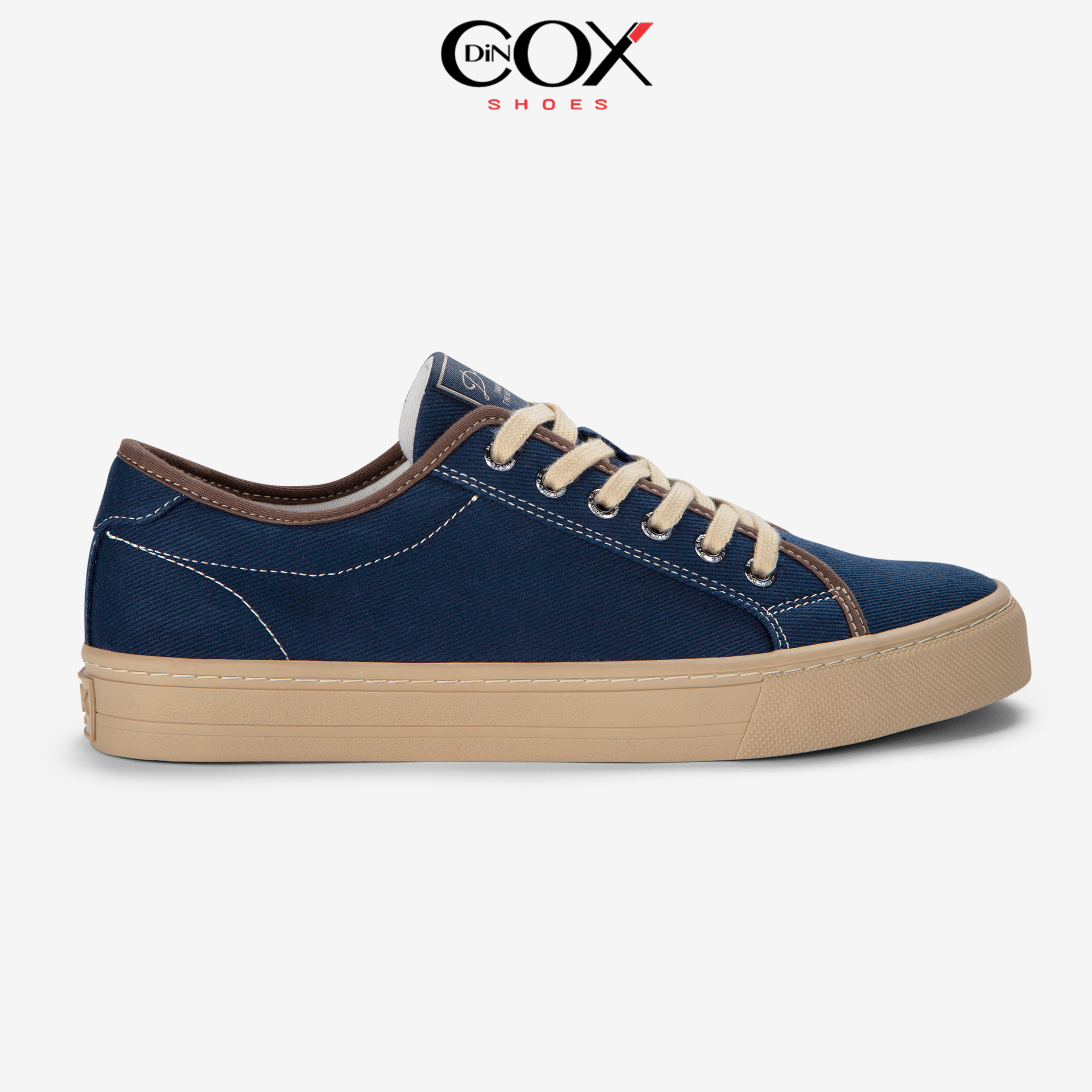 Giày sneaker vải canvas nam nữ e12 dark navy chính hãng dincox