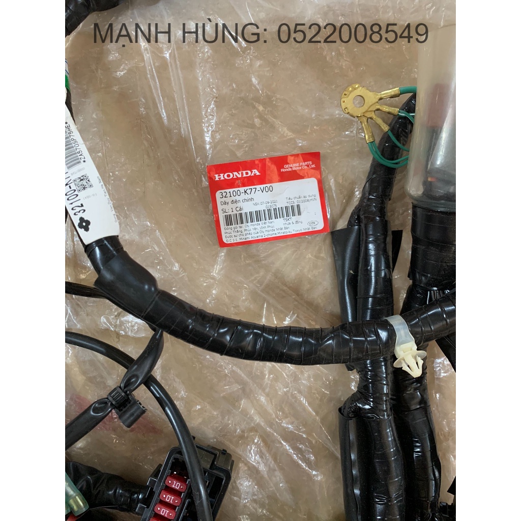 Dây điện chính SH 2016 phanh CBS chính hãng Honda (32100-K77-V00) Giá 6,504,000 Đồng*Miễn phí vận chuyển
