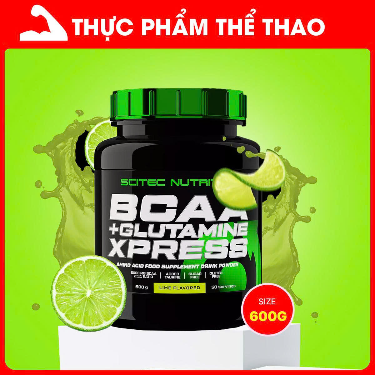 Scitec BCAA + Glutamin Xpress 600g lime
