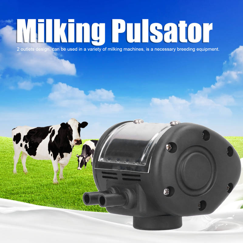 2 Outlet phổ Pulsator nhựa thép không rỉ Vật liệu sữa máy móc thích hợp cho bò cừu vắt sữa