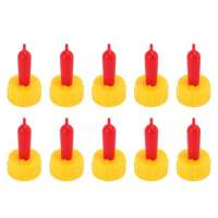 CHANWENU 10pcs Bền Thức uống động vật nhỏ Dụng cụ cho ăn  cho ăn Vít trên chai Cừu chó con mèo con dê  giả hình cừu