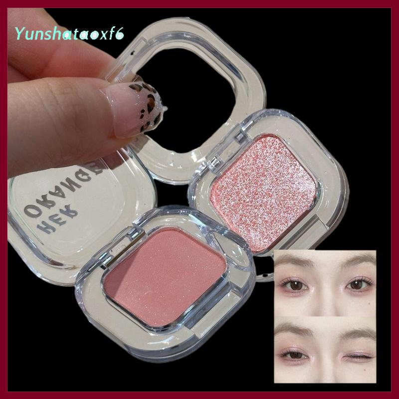 yunshataoxf Herorange đơn sắc Eyeshadow Palette Matte Eye Shadow Smoky ngọc trai long lanh Trái Đất thấp bão hòa Matte Eye Shadow trang điểm