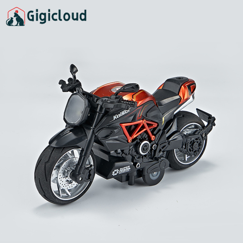 Gigicloud Boys 1 14 Alloy Motorcycle Model With Light Music Compatible For