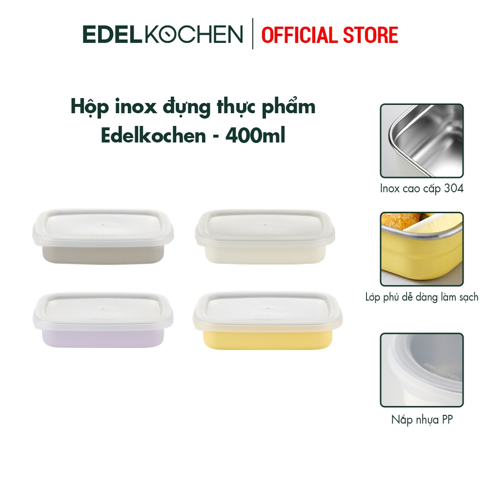 Hộp đựng thực phẩm trữ đông inox 304 Edelkochen Edellock Collection – Màu Honey Yellow