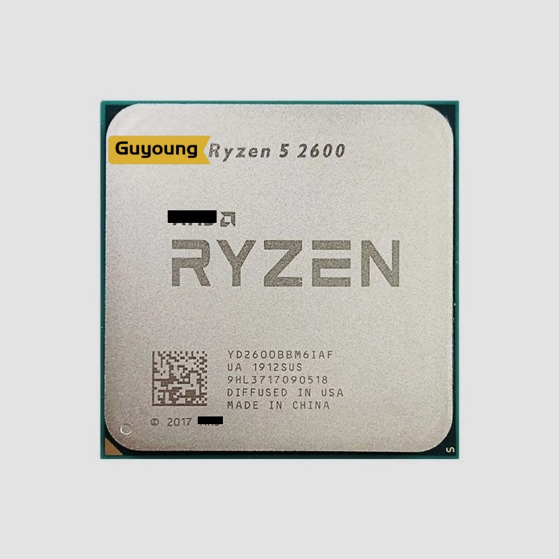 AMD Ryzen 2600 R5 2600 GHz Six-Core Twelve-Core 65W CPU