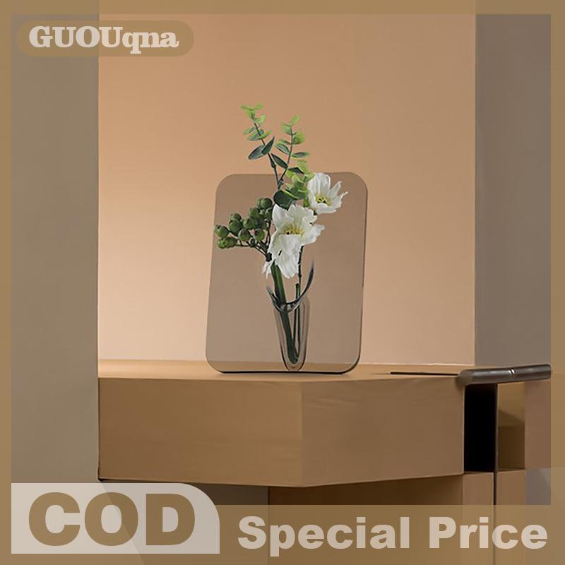 GUOUqna Acrylic Khung Ảnh Bình Hoa Nghệ Thuật Hiện Đại Hoa Bình Hoa Máy Tính Để Bàn Nhà Máy Chủ Cho Văn Phòng Nhà Món Quà Cưới Bảng Centerp Trang Trí Nội Thất