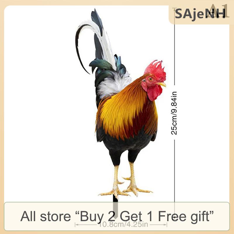 [COD] SAjeNH SPORT Garden Rooster Statue Chicken Sculpture For Yard Decor Weatherproof Hen Figurine For Patio Backyard Home Outdoor Decoration