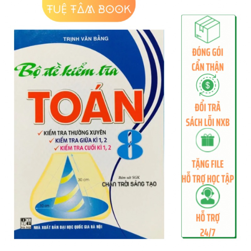 Sách - Bộ đề kiểm tra Toán 8 (Chân trời sáng tạo)