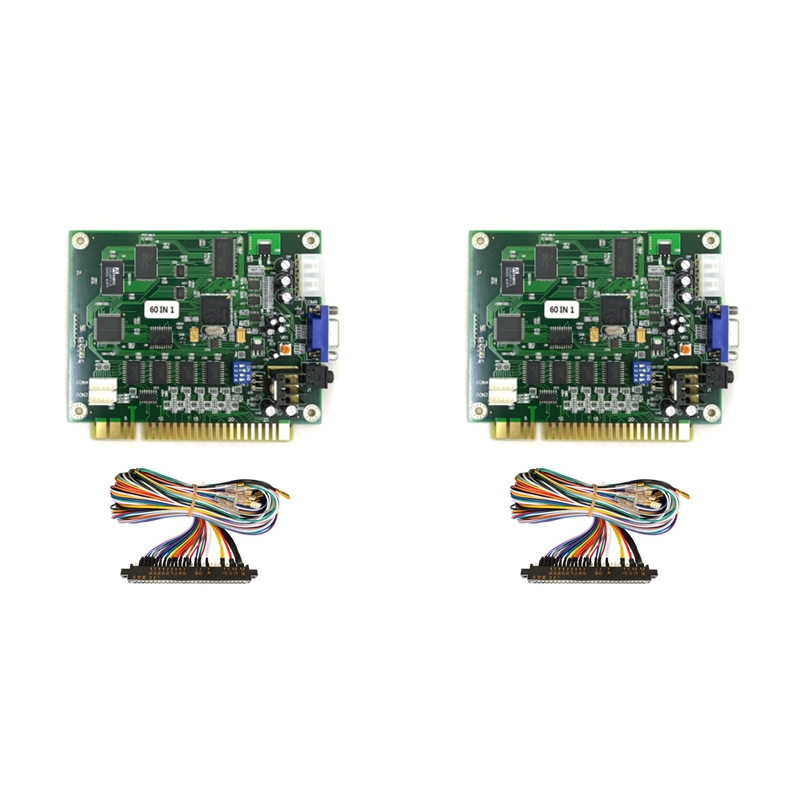 2X 60 in 1 Multicade PCB Board Arcade Game Board with 28P Cable VGA Output Arcade Game Board Horizontal for Jamma Arcade ราคา  3,062 บาท*ส่งฟรี
