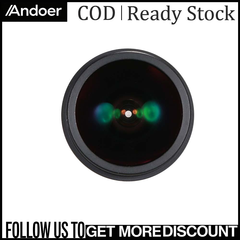 Andoer 1.8 มม.เลนส์ Fisheye HD 5.0 ​​ล้านพิกเซล IR Mount 1/2.5 F2.0 สำหรับกล้องวงจรปิด IP กล้อง 180 องศามุมมองกว้าง Panoramic กล้องวงจรปิดกล้องเลนส์ ราคา 223 บาท*ส่งฟรี