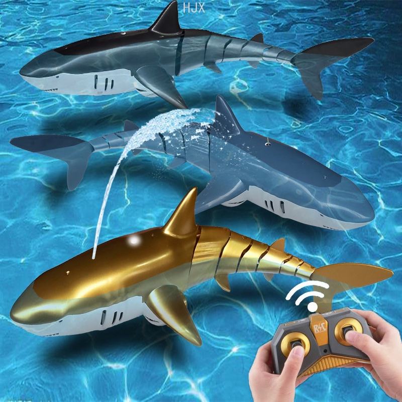 Đồ chơi cá mập nhân tạo điều khiển từ xa chống thấm nước vui nhộn ngộ