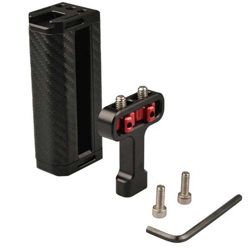 Side Handle Locks for Camera Cage Cameras Hand Grip with Cold Shoe Mount