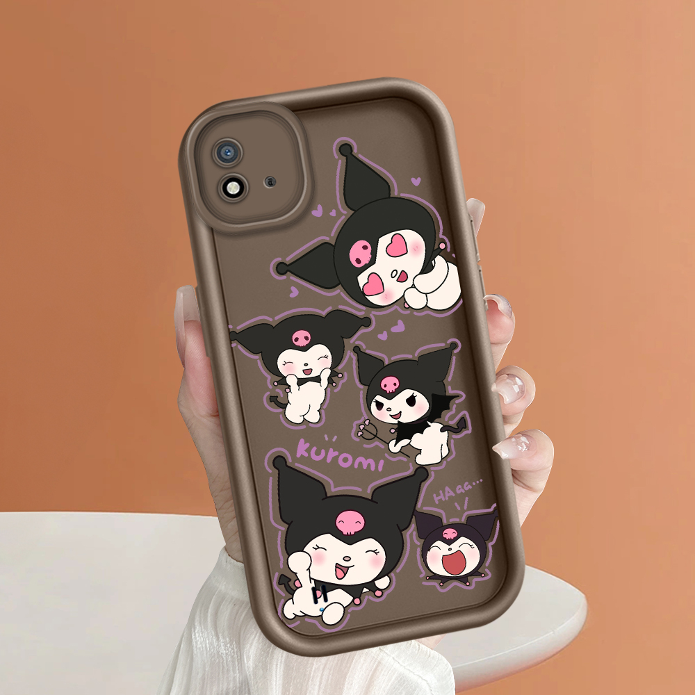Ốp điện thoại cho Realme C12 Realme C15 Realme C17 Realme C2 Realme C20 Realme c20a mềm ban đầu vuông thang Ốp điện thoại silicon Ốp điện thoại bọc hoàn toàn