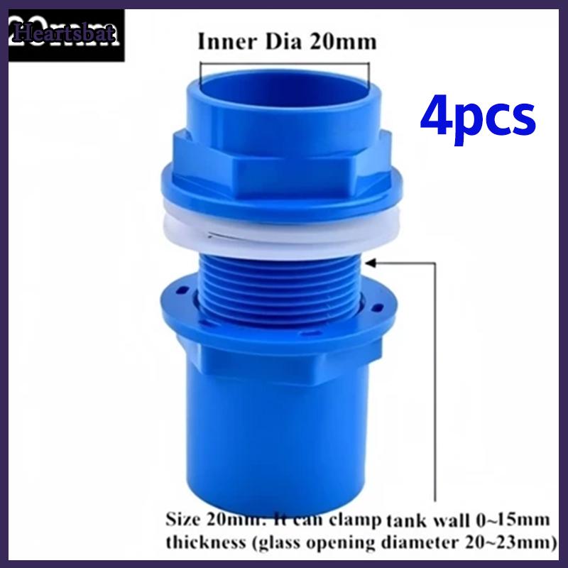[Heartsbat] 2 chiếc đầu nối PVC ống thoát nước bể cá dày 20 25 32 mm ống thoát nước trong vườn đầu nối đầu vào bể cá cho bể cá - 5