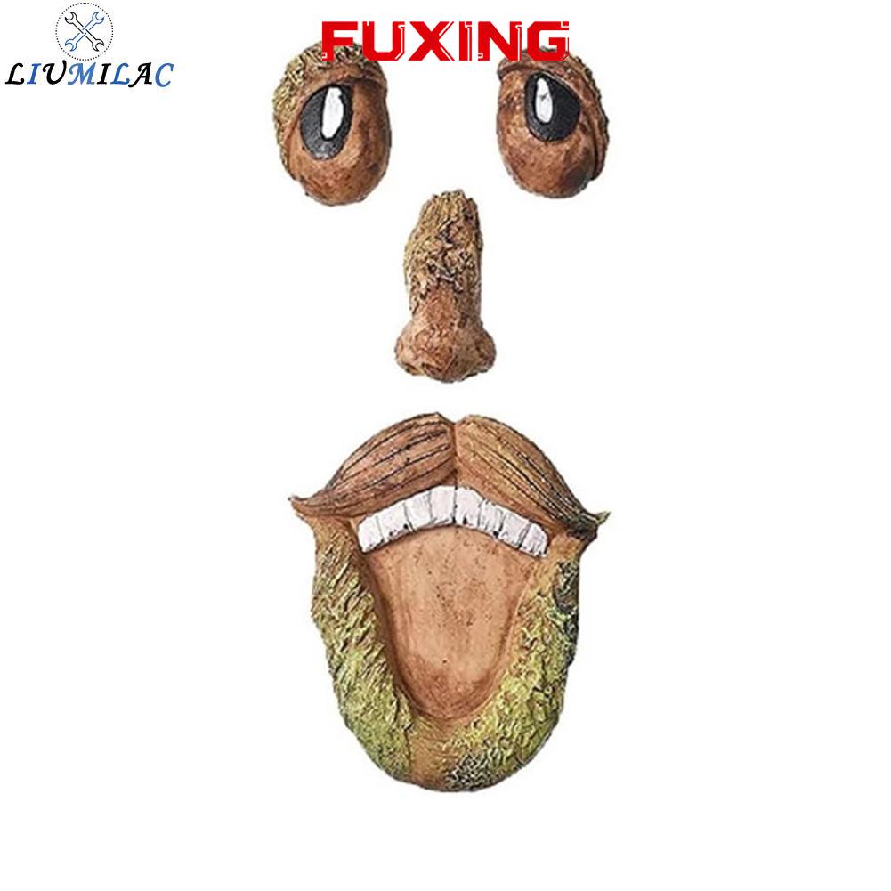 LIUMILAC Set of 4 Resin Tree Faces for Outdoor Yard Garden Decor with Keyhole Slots ราคา 1,251 บาท*ส่งฟรี