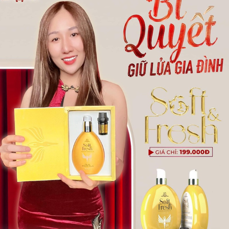 (Tặng nước hoa)Dung Dịch Vệ Sinh Phụ Nữ Soft Fresh X3 Đông Anh hàng chính hãng