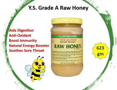 Y.S. Eco Bee Farms, U.S Grade A Raw Honey 623gm