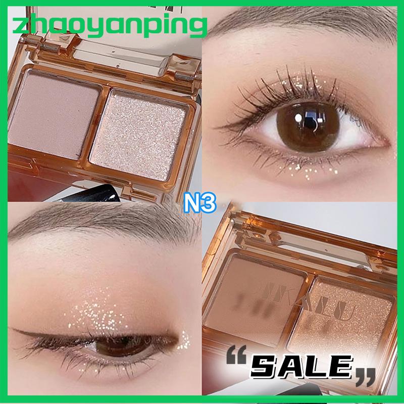 zhaoyanping Dikalu tối đêm đen Eyeshadow Palette long lanh Matte Pearlescent ánh sáng lung linh Shinny mắt sắc tố Eyeshadow Hàn Quốc mỹ phẩm trang điểm - 4