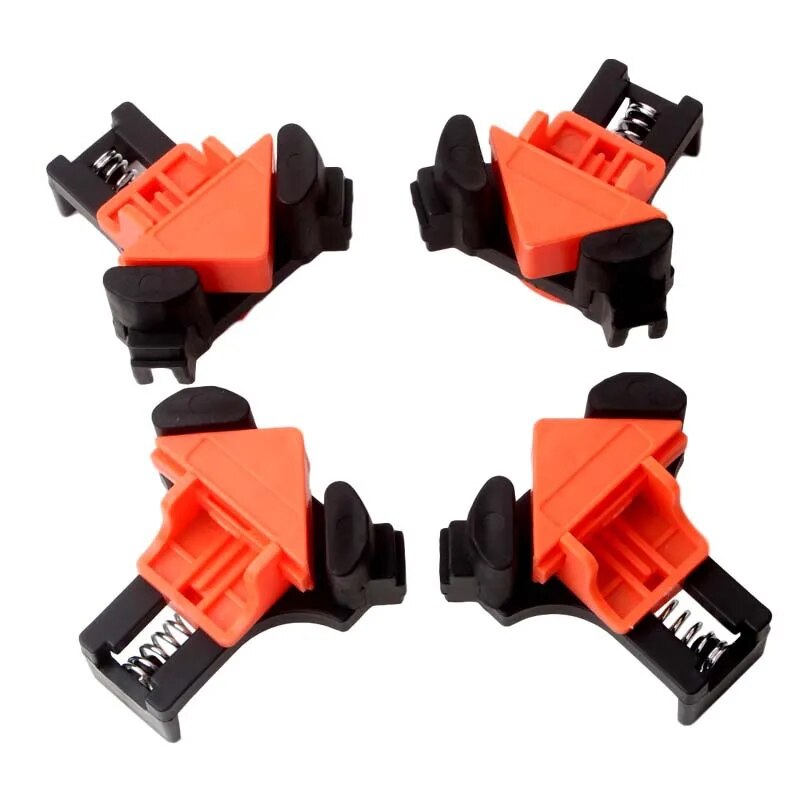 yingke 4pcs Right Angle Clamp Woodworking Track Clip Right Angle Clamp 90 Degree Retainer Is Suitable For Woodworking And Home Diy