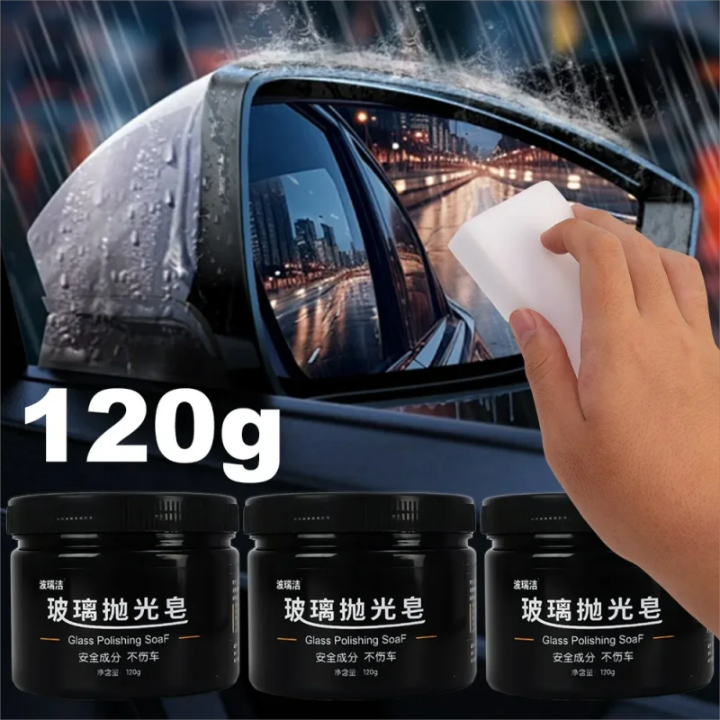 Car Glass Degreasing Powder - Oil Film Remover & Polish