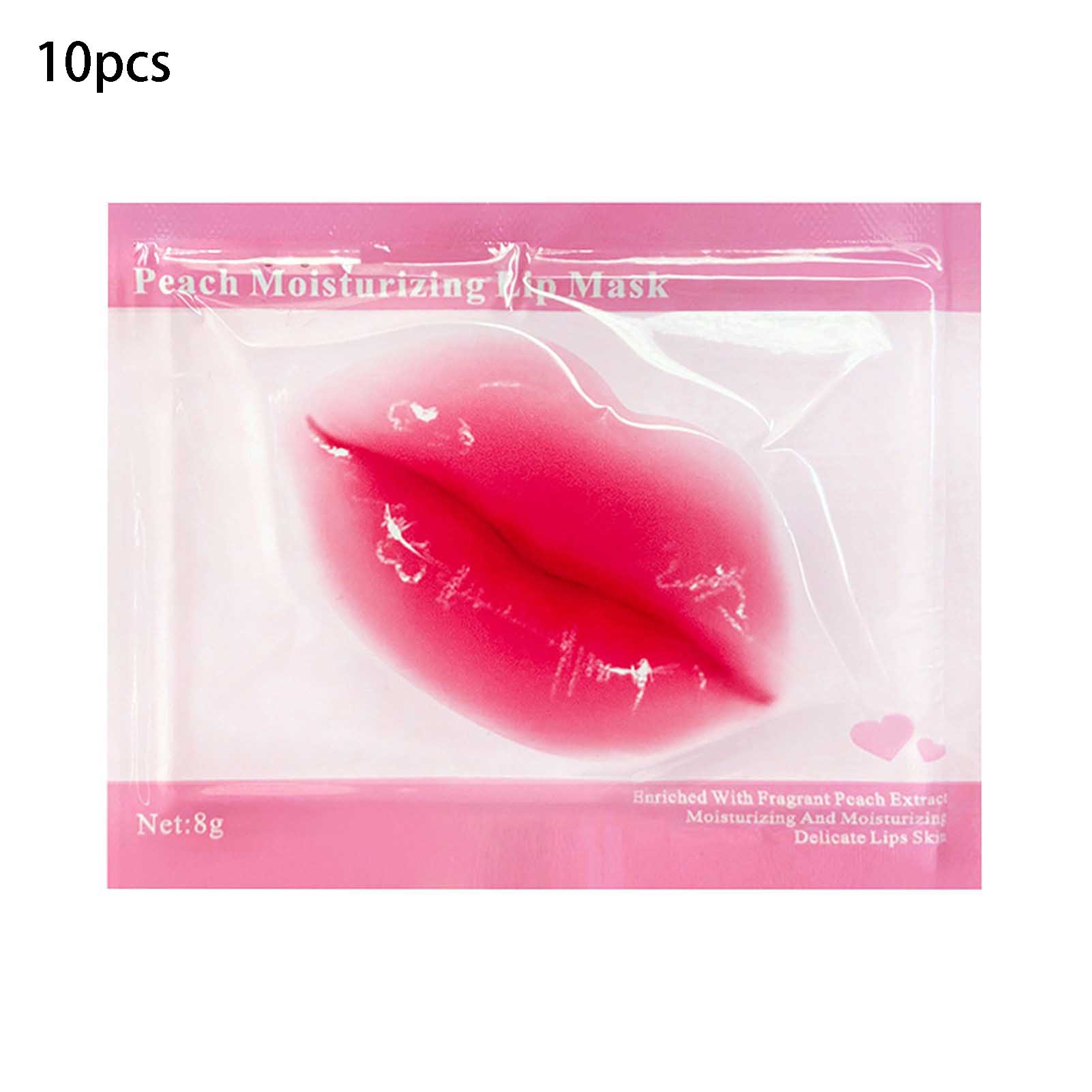 Zhixin 10 PCS 8G Lip Masque dưỡng ẩm môi phục hồi dòng tổng hợp tinh thể collagen chăm sóc môi Gel Masque cho món quà gel môi Masque