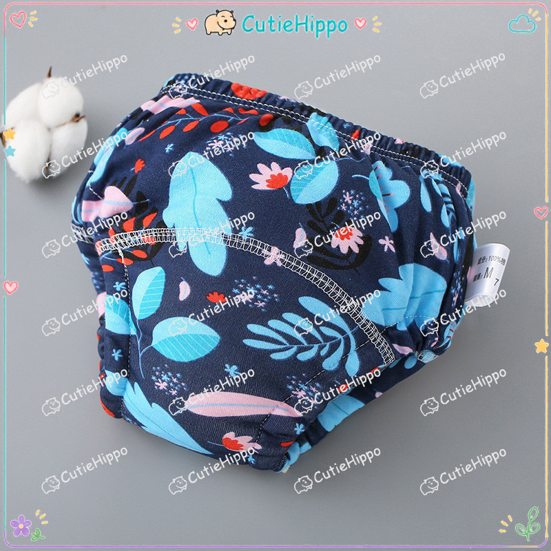 Kids Potty Training Pants Baby Washable Underwear Reusable Toilet Cloth Diaper Pant Seluar Kencing Bayi Learning Pant