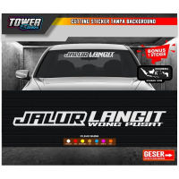 Sticker Cutting Kaca Mobil Depan Jalur Langit Sticker Kaca Mobil Universal