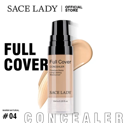 SACE LADY Full Cover Concealer Makeup Face Flawless Make Up Liquid Corrector Cream Natural Cosmetic