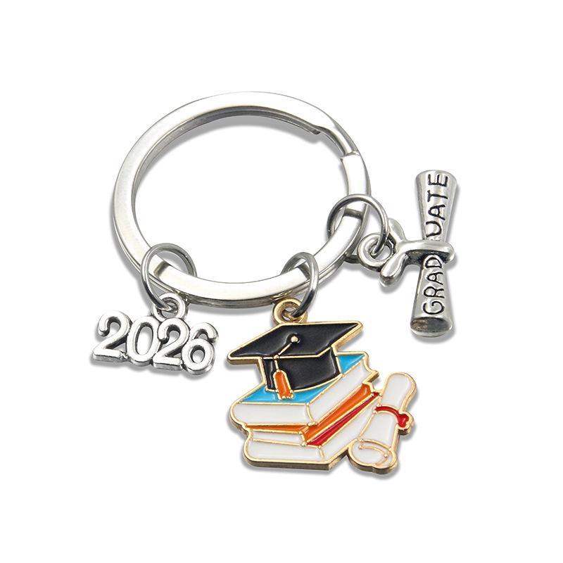 [fenggongshuode] Độc đáo 2026 tốt nghiệp kim loại Gown cap Keychain cho sinh viên lễ món quà lưu niệm cho các bên trường - 9