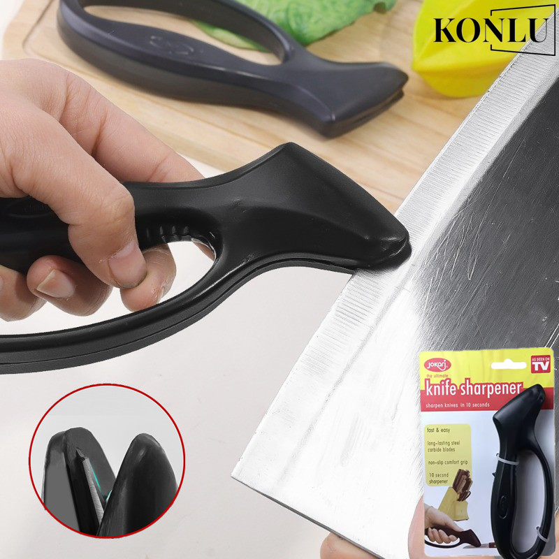 KONLU ลับมีด Jokari ที่ลับมีดหัวคาไบต์ ลับมีด แท่นลับมีด ที่ลับมีดคาร์ไบด์ Sharpener กลางแจ้งตั้งแคมป์เดินทางเครื่องทำให้แหลม พร้อมที่ลับคมกรรไกร อุปกรณ์ลับมีด หินลับมีด ลับง่ายคมนาน รับคมมีดง่ายได้แข็งแรงใช้ได้ยาวนาน ราคา 53 บาท*ส่งฟรี
