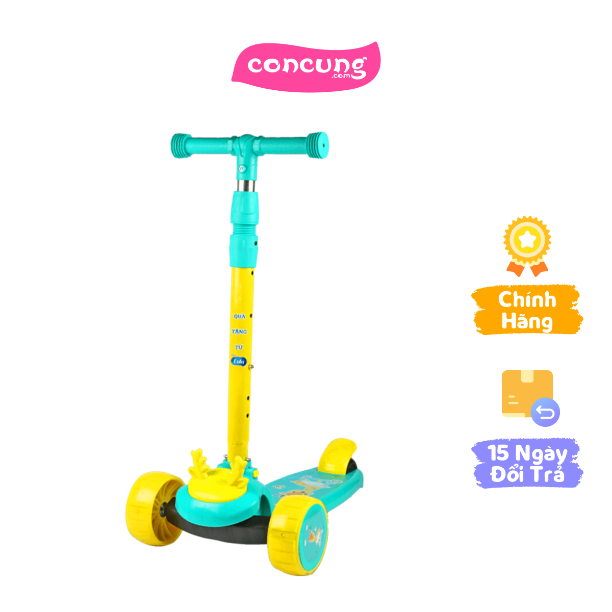 QT Enfa - Đồ chơi xe scooter bánh có đèn