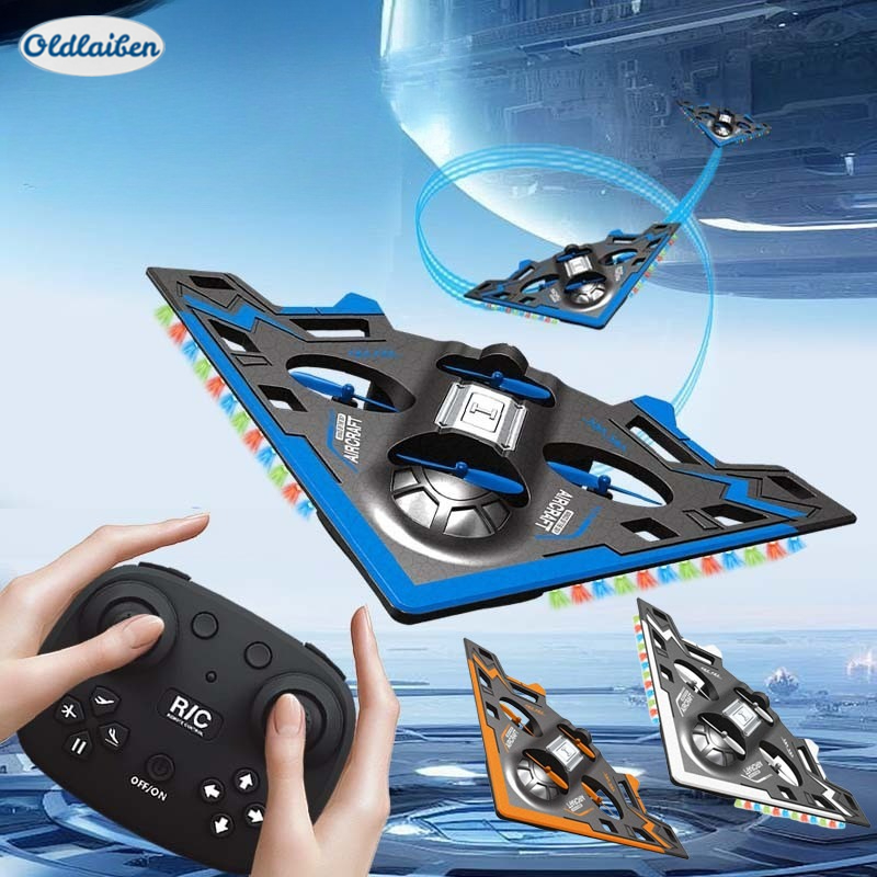 Oldlaiben เครื่องบินควบคุมระยะไกล โดรน 4 แกน หมุน 360 °สามารถพลิกได้ ไฟ LED วัสดุ EPP ทนทานต่อการแตก ราคา 534 บาท*ส่งฟรี