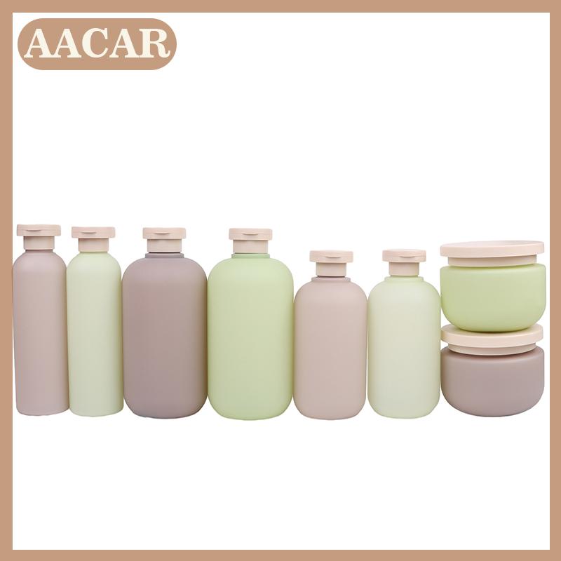 AACAR Màu xanh lá cây grey Refillable chai Filp Nắp rỗng nhựa nước rửa tay dầu gội Lotion chai mỹ phẩm lọ kem du lịch cần thiết