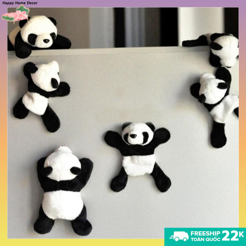 ⚡⚡1PC gấu trúc hoạt hình dễ thương hình dạng nam châm gắn tủ lạnh sang trọng cho decration lưu niệm