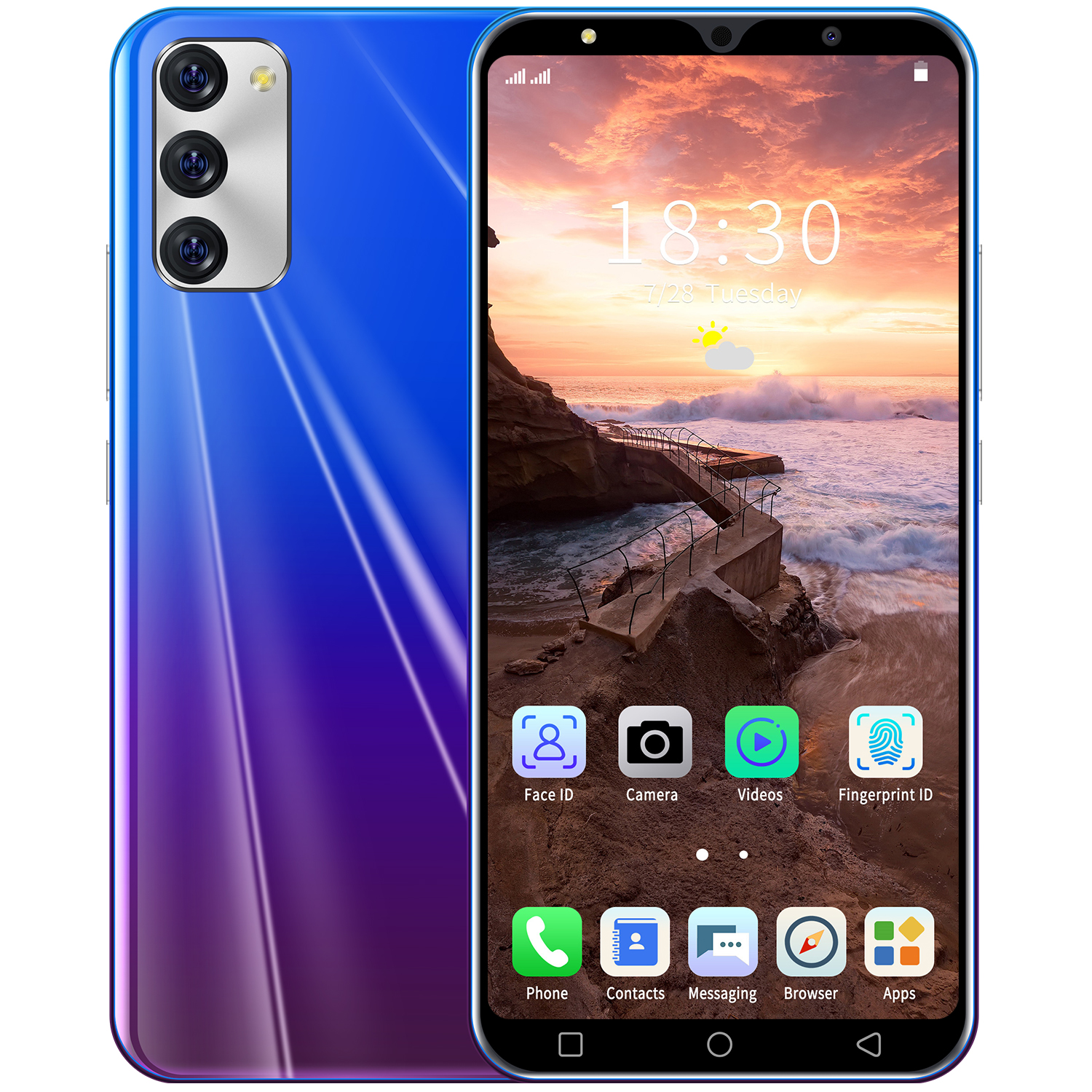 Smartphone 4G Network Global Version 4800mAh Battery NEW 5G Phone Super CPU Feature phones Dual Sim