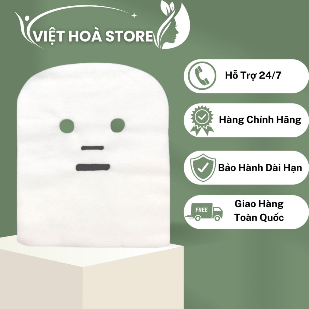 Gạc đắp mặt nạ 100 miếng dùng đắp mặt nạ bột