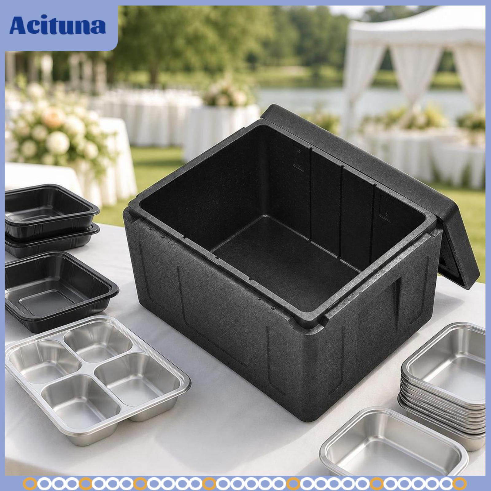 เครื่องครัวและอุปกรณ์บนโต๊ะอาหาร Acituna ภาชนะบรรจุอาหารฉนวนความร้อนกล่องโฟม EPP ขนาด 62 ลิตรสำหรับการขนส่งจัดเลี้ยงผู้ให้บริการอาหารร้อนเย็น ราคา 5,526 บาท*ส่งฟรี