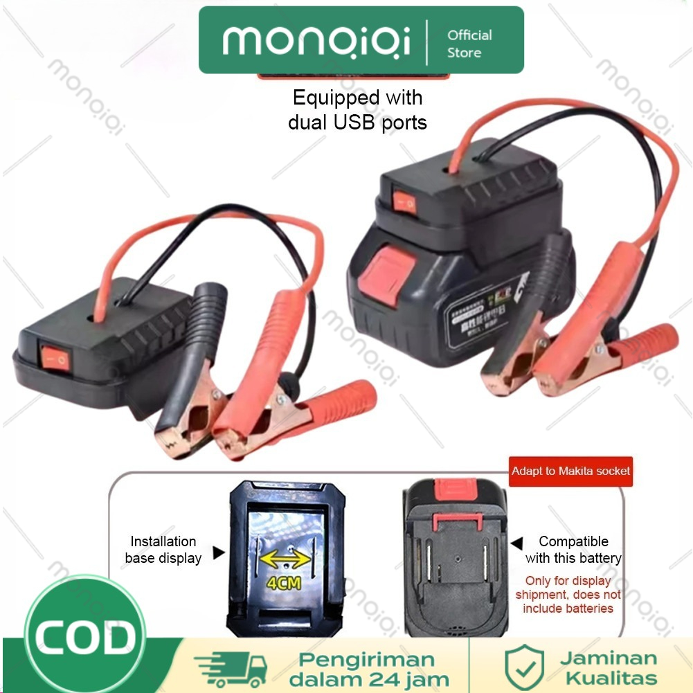 Mk Car Jump Starter Charging Converter for Makita Lithium Battery Car Emergency Adapter Harga 32,400 rupiah*Gratis Ongkir