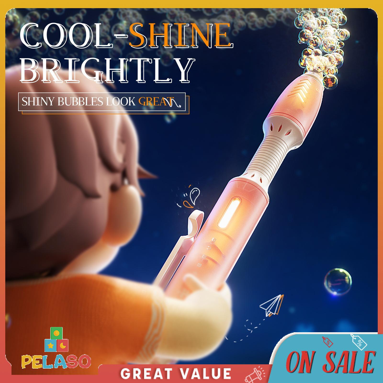 Pelaso Tự Động đồ tạo bong bóng đồ tạo bong bóng Thanh Bút Thiết Kế Đảng Ủng Hộ Với Ánh Sáng Bên Phim Hoạt Hình Dễ Dàng Sử Dụng đồ chơi ngoài trời Cho Trẻ Em