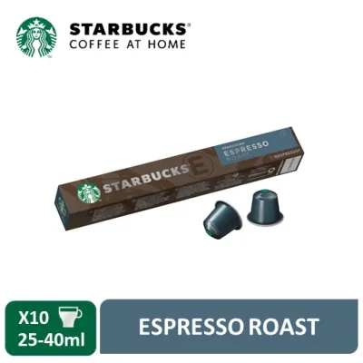 Starbucks Espresso Roast by NESPRESSO Coffee Capsules / Coffee Pods 10 Servings [Expiry Jun 2022]